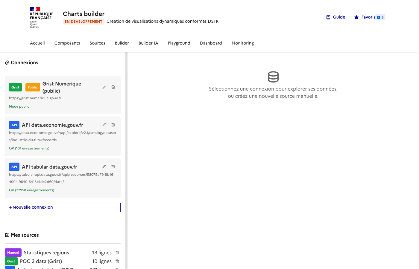 Page Sources — vue d'ensemble